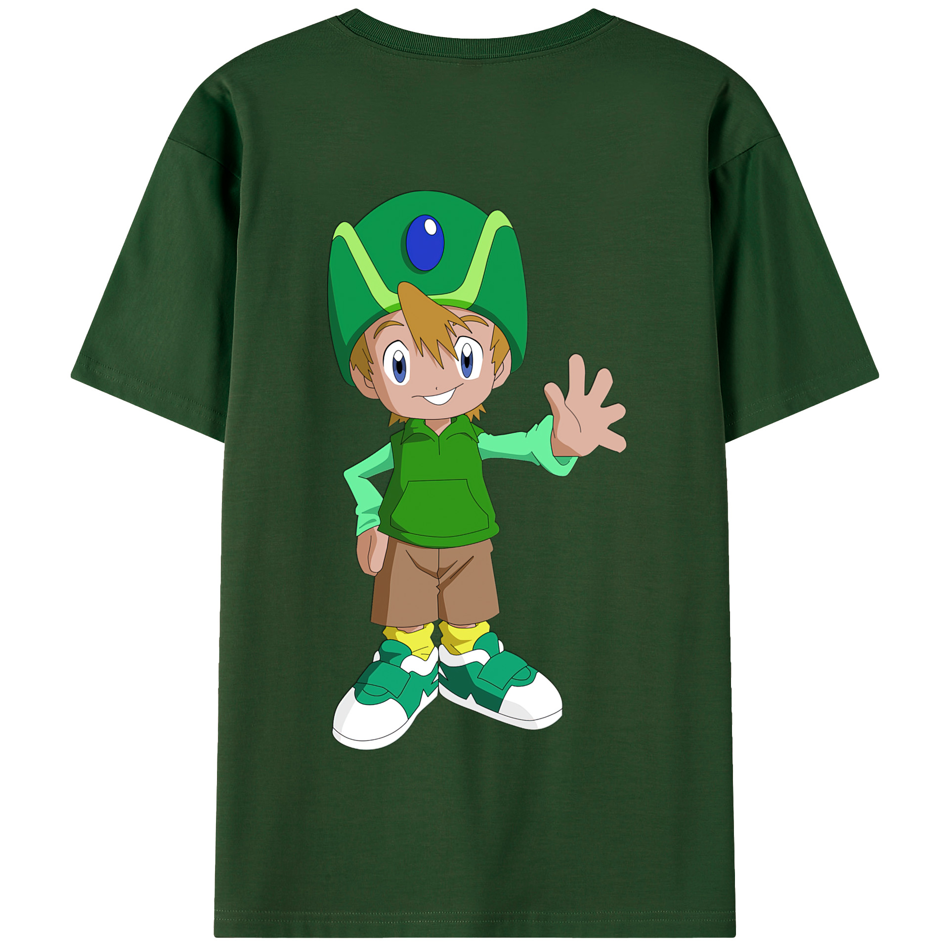 （画像用） Digimon デジタルモンスター/デジモン 綿100％半袖Tシャツ（背面プリント）